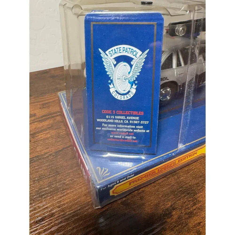 Code 3 Colorado State Model Police Car Die Cast Model 1:24- Patch- New in Box‎